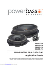 PowerBass OE652-FD Application Manual