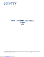 digitalview HD-3000 User Manual