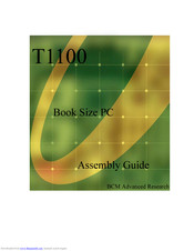 BCM Advanced Research T-1100 Assembly Manual
