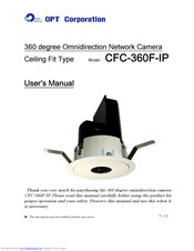OPT Corporation CFC-360F-IP User Manual