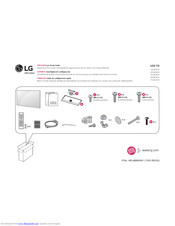 LG 55LX340H-UA Easy Setup Manual
