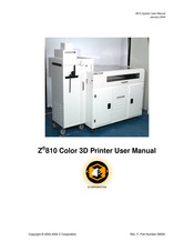 Z Corporation Z810 System User Manual