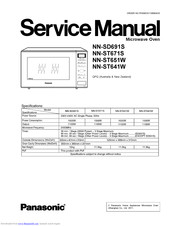 Panasonic Nn St641w Manuals Manualslib