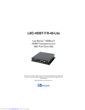 Broadata LBC-HDBT-T/R-48-Lite User Manual