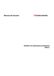 ADInstruments AD511 Instrument Manual
