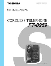 Toshiba FT-8259 Service Manual