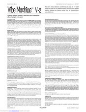 DryBell Vibe Machine V-2 User Manual