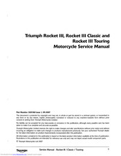 Triumph Rocket III Touring Service Manual