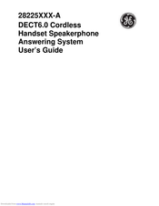 GE 28225 Series User Manual