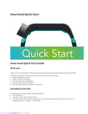 Sunu 541035 Quick Start Manual
