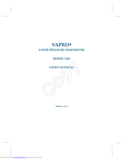 Vapro 5520 User Manual