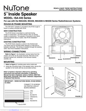 NuTone ISA-445 Series Installation Instructions