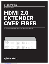 Black Box AVX-HDMI2-FO-HDB-KIT User Manual