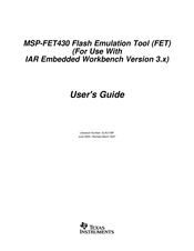 Texas Instruments MSP-FET430X110 User Manual