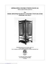 Intertek FRHR-100P Operating Instructions Manual