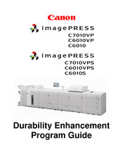 Canon imagePRESS C6010VP Program Manual