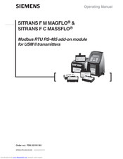 Siemens SITRANS F C MASSFLO series Operating Manual