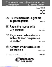 Conrad Electronic 61 06 29 Operating Instructions Manual