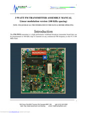 Wavemach FM-3WM Assembly Manual