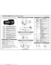 Marshall Electronics CV345-CSB Quick Start Manual