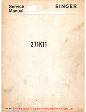 Singer 271K11 Service Manual