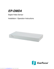 EverFocus EP-DMD4 Installation And Operation Instructions Manual