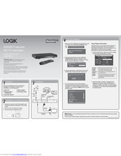 Logik L5SSTB12 Quick Start Manual