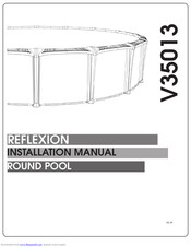 Piscine Solide REFLEXION V35013 Installation Manual