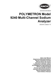 Hach polymetron 9240 Basic User Manual