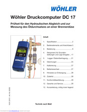 Wohler DC 17 User Manual