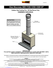 Warmington Gas Nouveau SN 1500 Installation Instructions And Service Manual