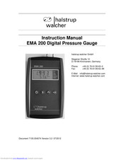 Halstrup-Walcher EMA 200 Instruction Manual