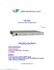 Stahl-electronics HS-500 User Manual