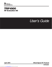 Texas Instruments TRF4900 User Manual