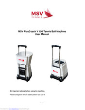 MSV PlayCoach V 150 User Manual