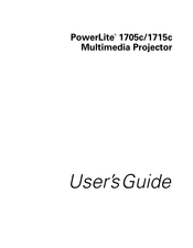 PowerLite 1705c User Manual