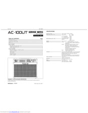 Roland AC-100UT Service Note