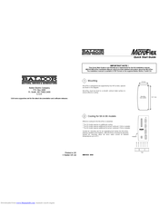 Baldor MicroFlex Quick Start Manual