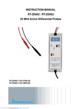 Rohde & Schwarz RT-ZD003 Instruction Manual