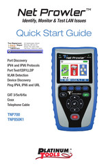 Platinum Tools Net Prowler TNP700 Quick Start Manual