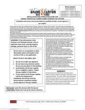 Grand Canyon Gas Logs JUMBOSLIMBRNR-24 Installation And Operation Manual