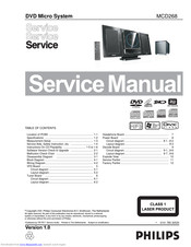 Philips MCD 268 Service Manual