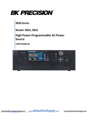 Bk Precision 9832 User Manual