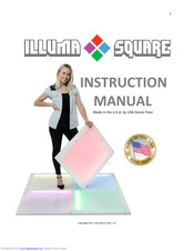 USA Dance Floor ILLUMA SQUARE B Instruction Manual