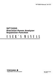 YOKOGAWA wt3000 User Manual