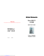 Aristel AN208 Quick Start Manual