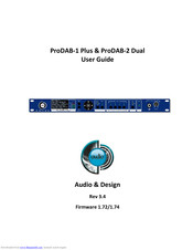Audio & Design ProDAB-2 Dual User Manual