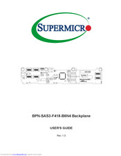 Supermicro BPN-SAS3-F418-B6N4 User Manual