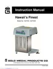 Gold Medal Hawaii's Finest Instruction Manual