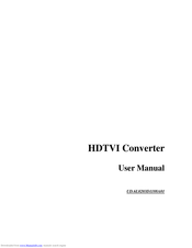 NACE TVI-VC User Manual